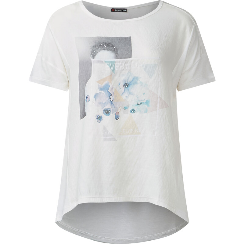 Street One - T-shirt surdimensionné Doris - blanc