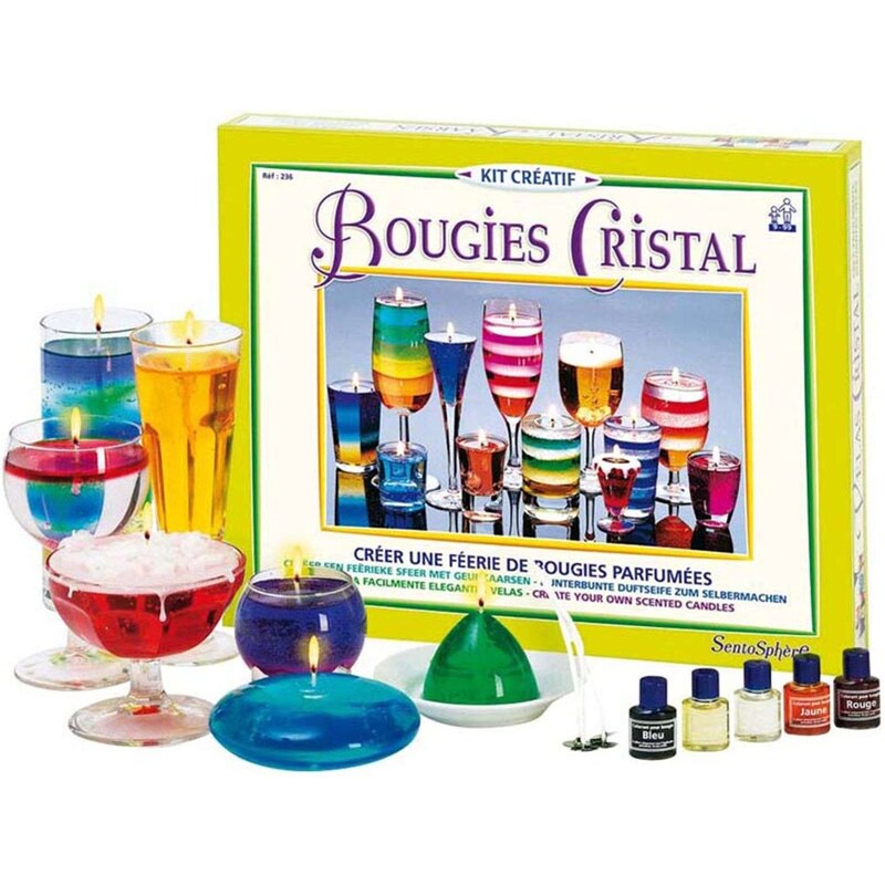 Sentosphere Kit de bougies cristal - multicolore