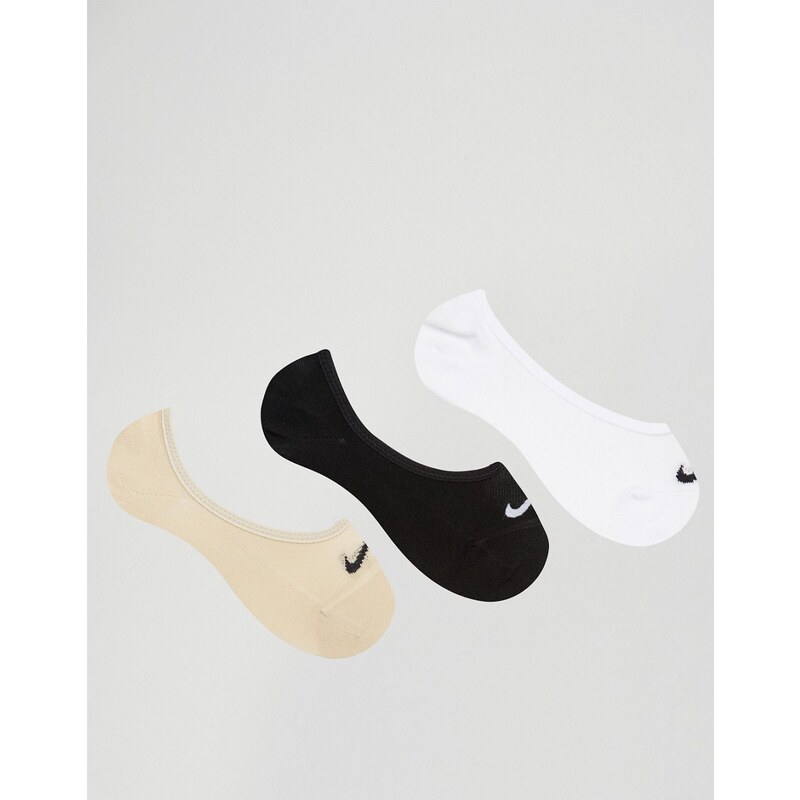Nike - Lot de 3 paires de chaussettes invisibles