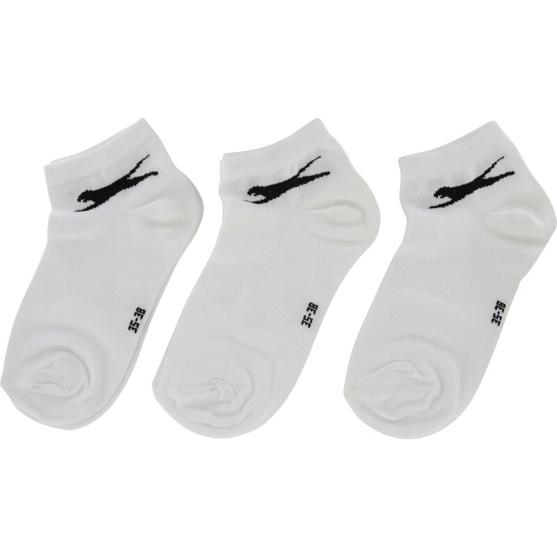 Slazenger Chaussettes Chaussette Invisible Panther 3 Paires Blanches Homme