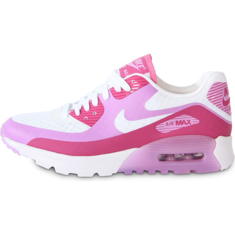 Nike Baskets/Running Air Max 90 Ultra Br Blanche Rose Femme