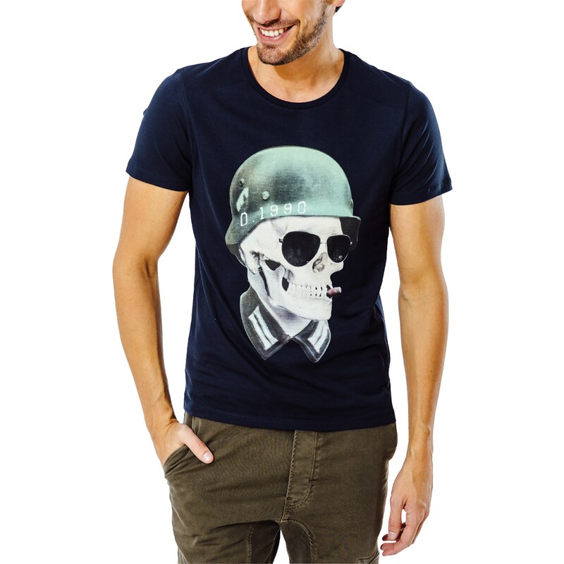 Jack & Jones Tee-shirt T-shirt Cloud Soldat Bleu Marine Homme