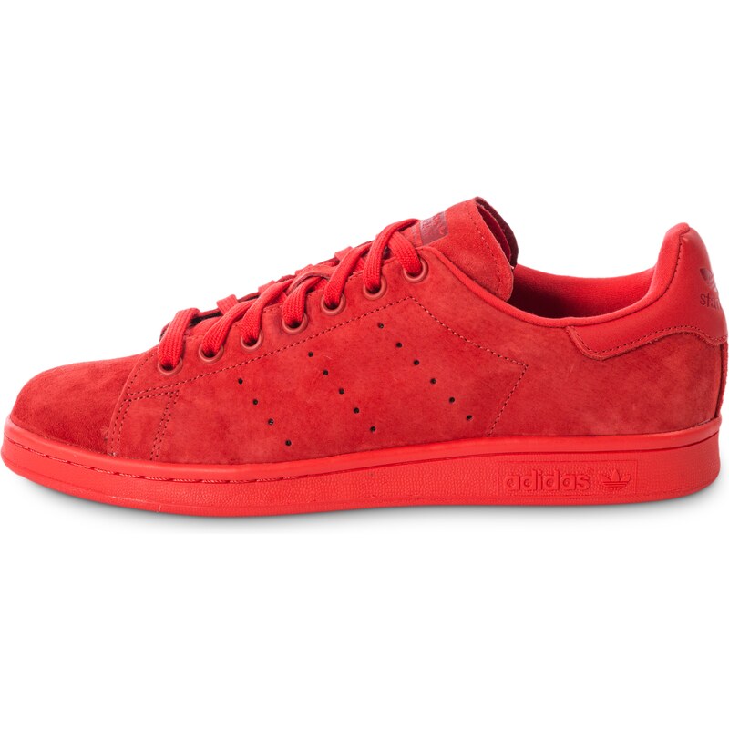 adidas Baskets/Tennis Stan Smith Suede Monochrome Rouge Homme