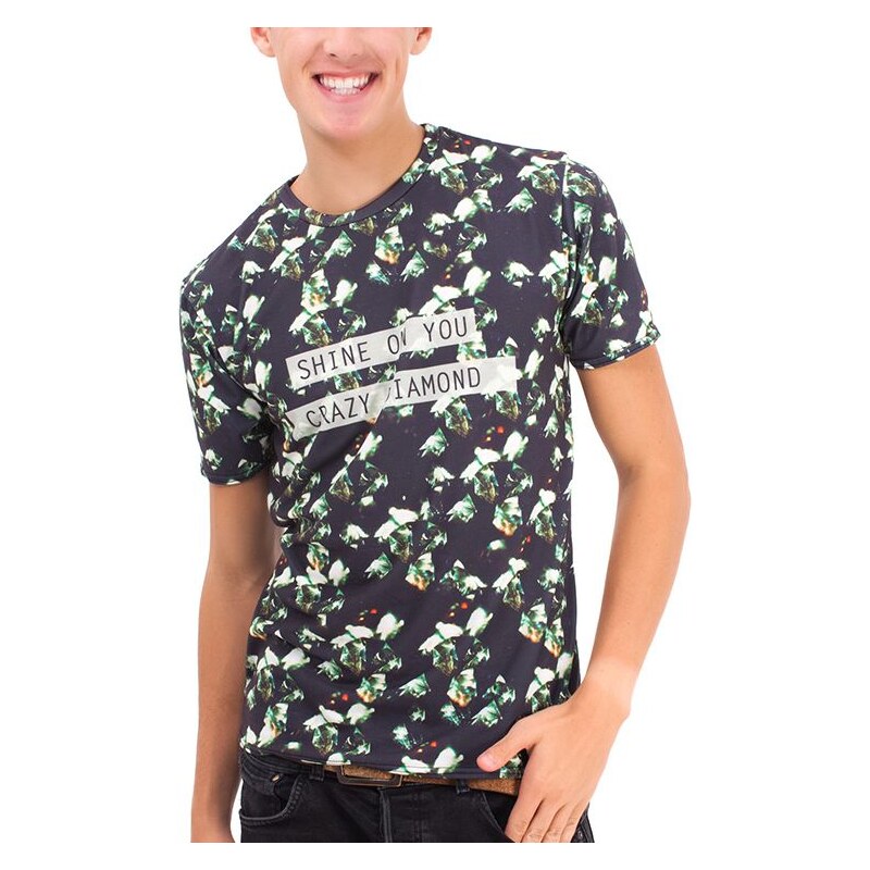 Mr. Gugu & Miss Go T-Shirt en Polyester Imprimé Crazy Diamond