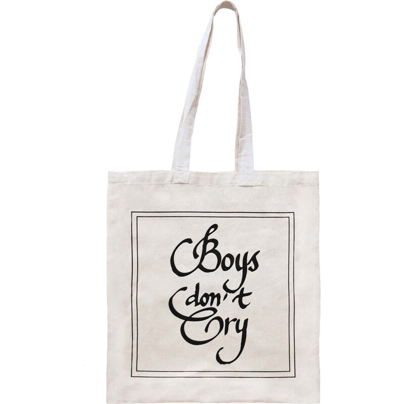 Boys don't cry Tote bag en coton biologique