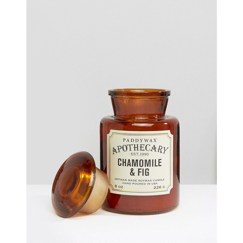 Paddywax - Apothecary - Bougie 8oz - Camomille et figue - Marron