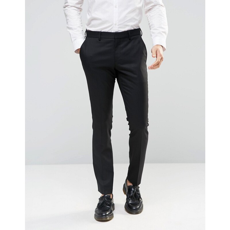 Selected Homme - Pantalon skinny stretch - Noir