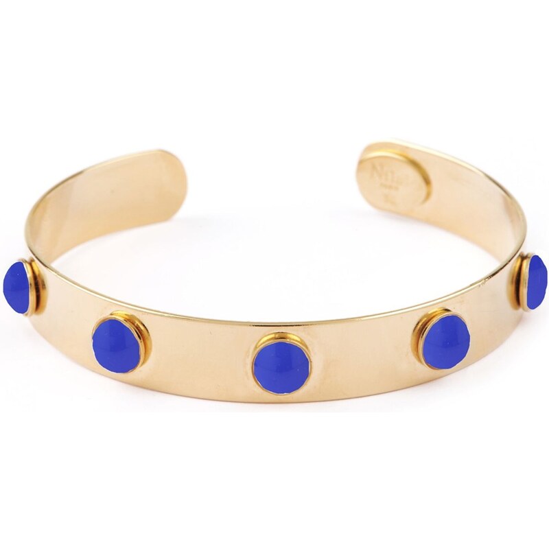 Nilaï Athéna - Bracelet en plaqué orné de lapis - bleu