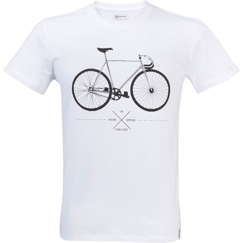Exklusiv Vélo fixie - T-shirt - blanc