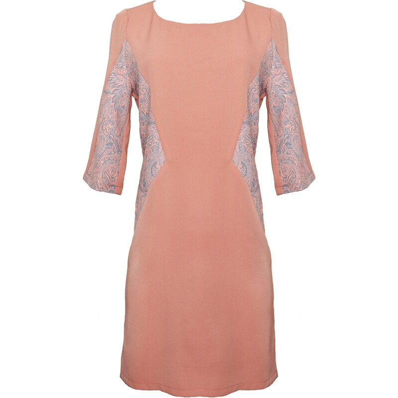 Laurie-Anne Fritz Robe Corail Manches 3/4 - Brune