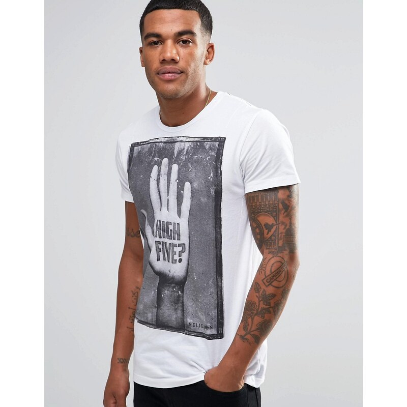 Religion - High Five - T-shirt imprimé - Blanc