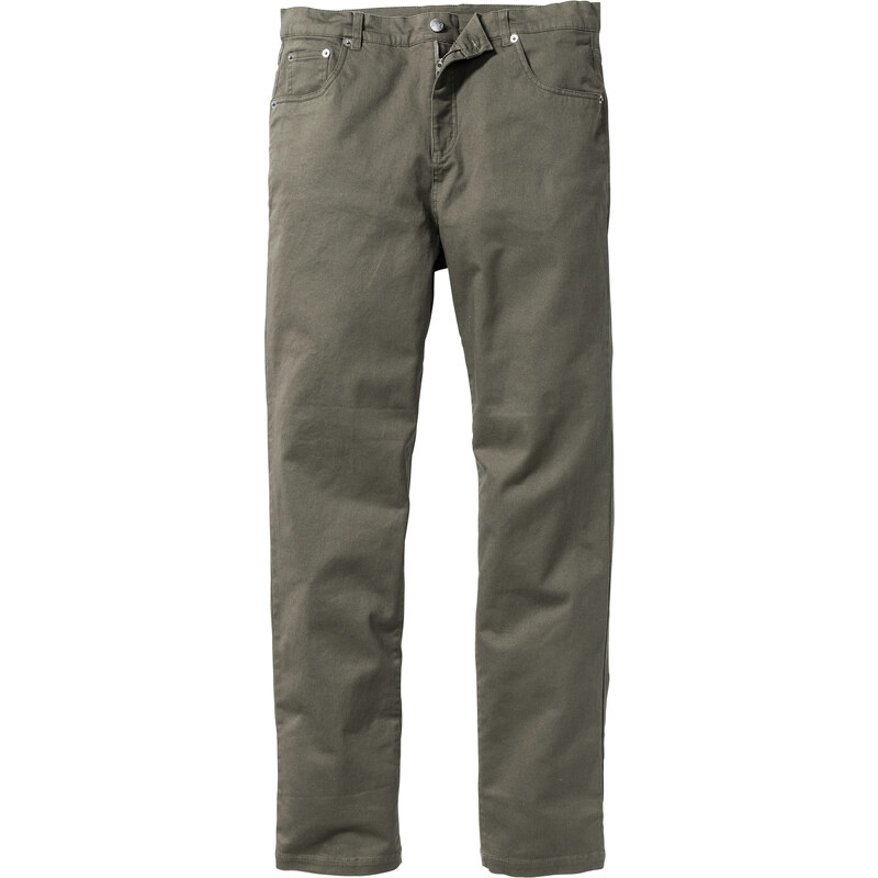bpc bonprix collection Pantalon extensible Classic Fit Straight, N. vert homme - bonprix