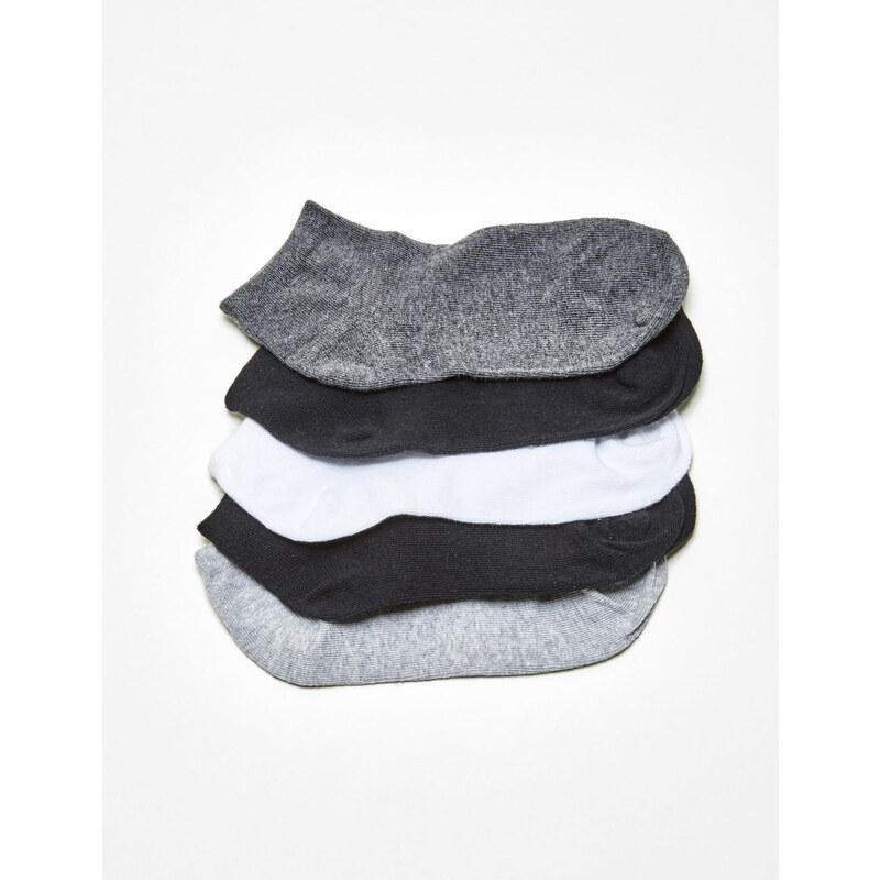chaussettes basic noires, grises et blanches Jennyfer