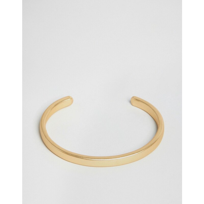 Chained & Able - Bracelet manchette avec logo mat - Doré - Doré