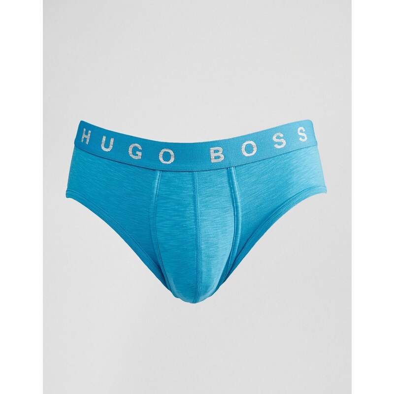 BOSS By Hugo Boss Briefs With Logo Waistband In Blue - Bleu