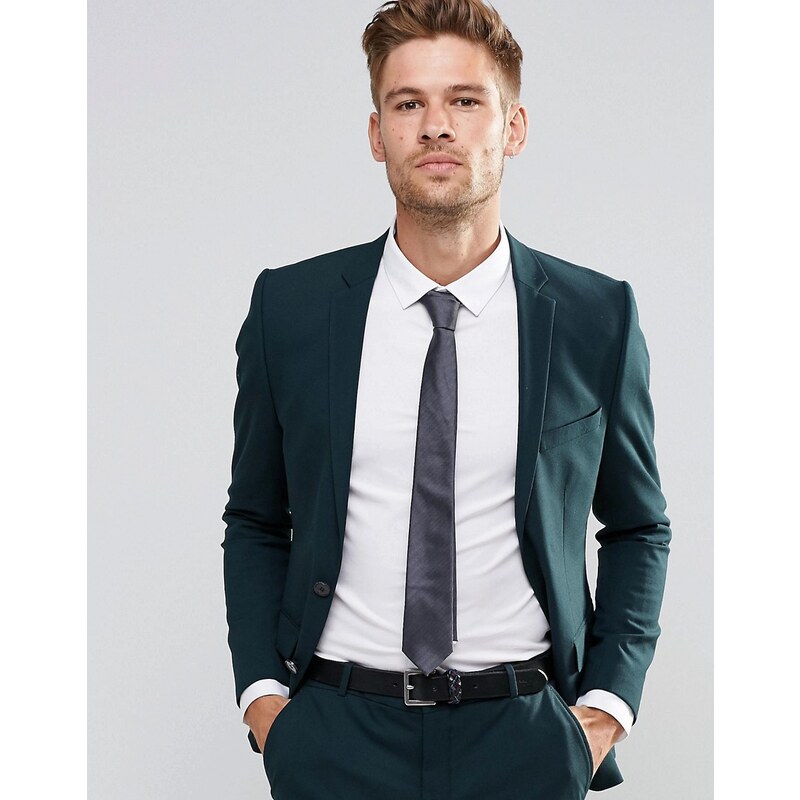 Selected Homme - Veste de costume stretch coupe ultra cintrée - Vert