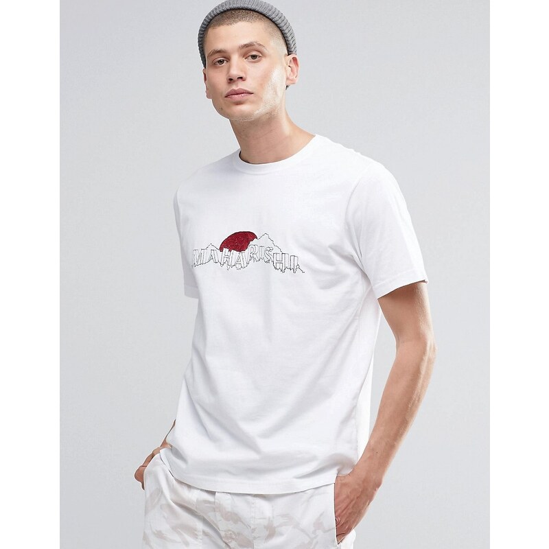 Maharishi - Maha Hills - T-shirt brodé - Blanc