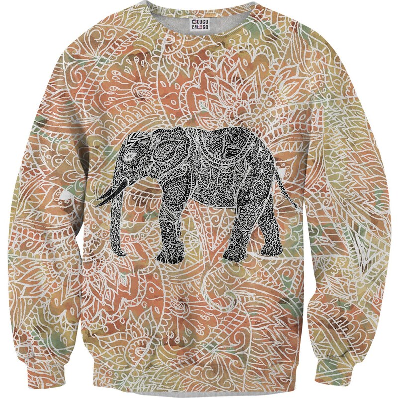 Mr. Gugu & Miss Go Sweatshirt en Polyester Imprimé Éléphant