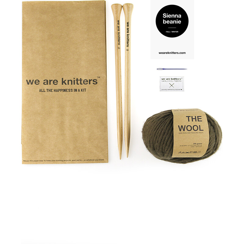 We Are Knitters Kit de Tricot Bonnet Beanie - Sienna