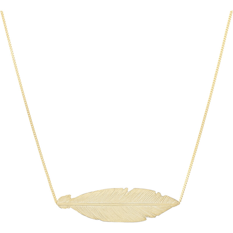 Urban Fawn® Collier Plume Plaqué Or - Feather