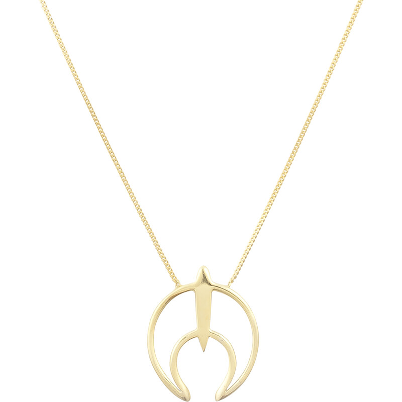 Urban Fawn® Collier Lune Plaqué Or - Moon