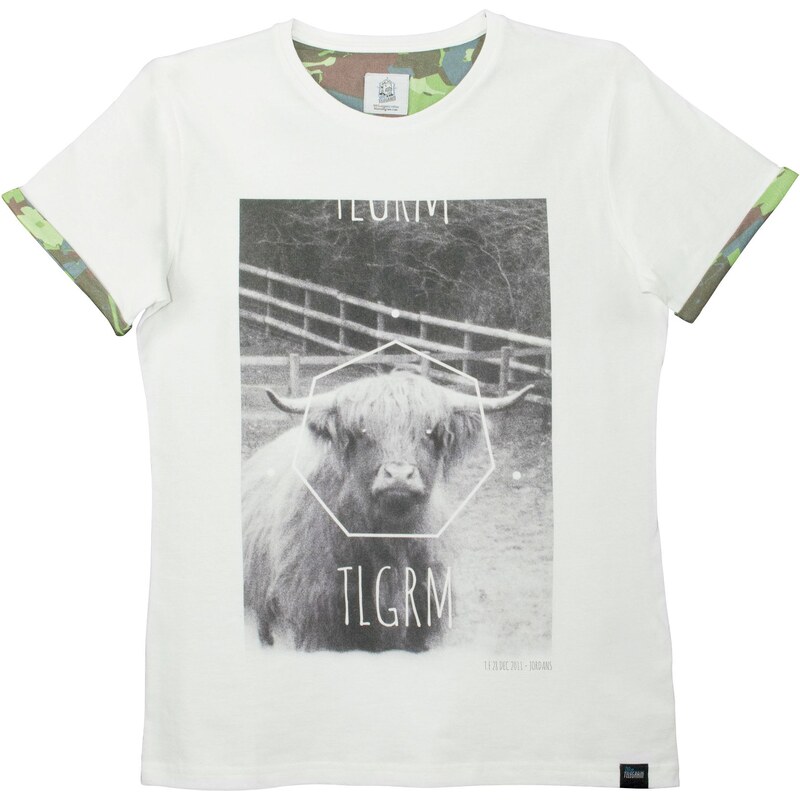Blue Telegram T-Shirt Imprimé Blanc - Jordans Beast