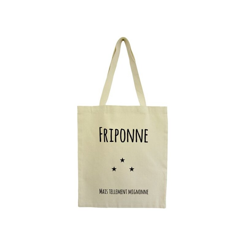 HINDBAG Tote Bag Crème Imprimé - Friponne