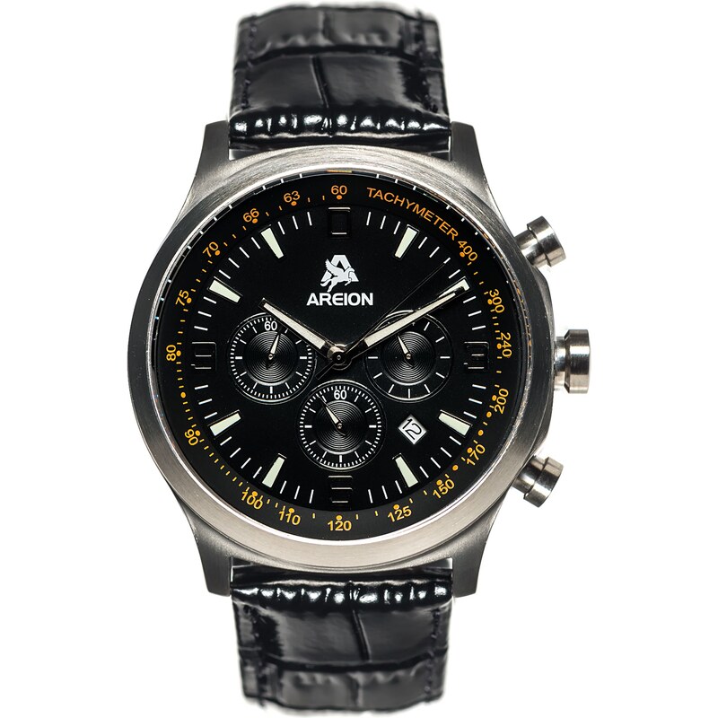 Areion Watches Montre à Bracelet Cuir Façon Croco - Classic