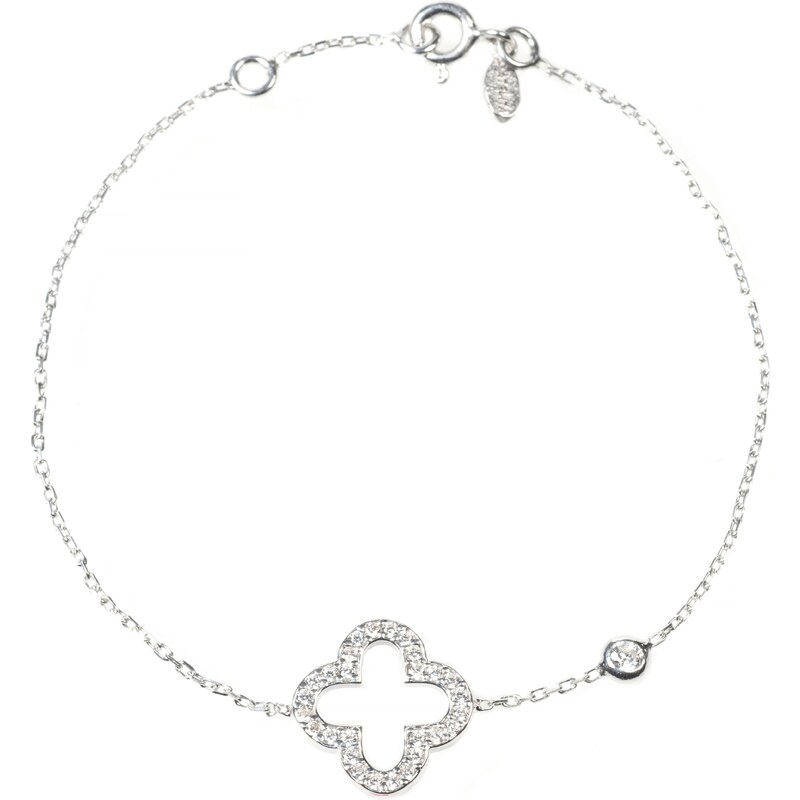 Latelita London Bracelet Trèfle Ouvert Argent - Open Clover
