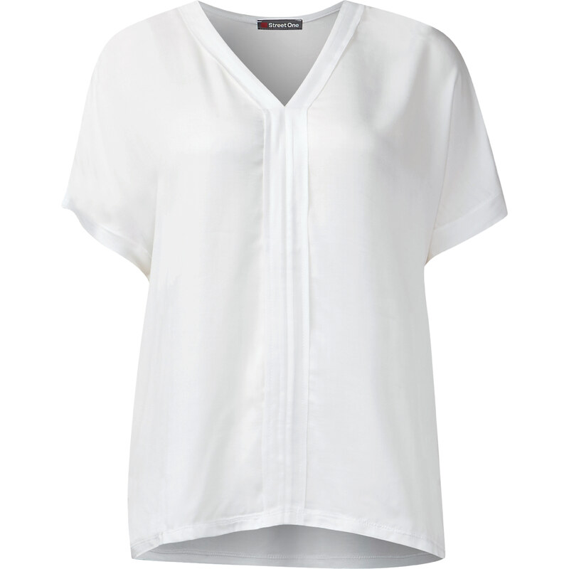 Street One - T-shirt poncho texturé Ela - blanc