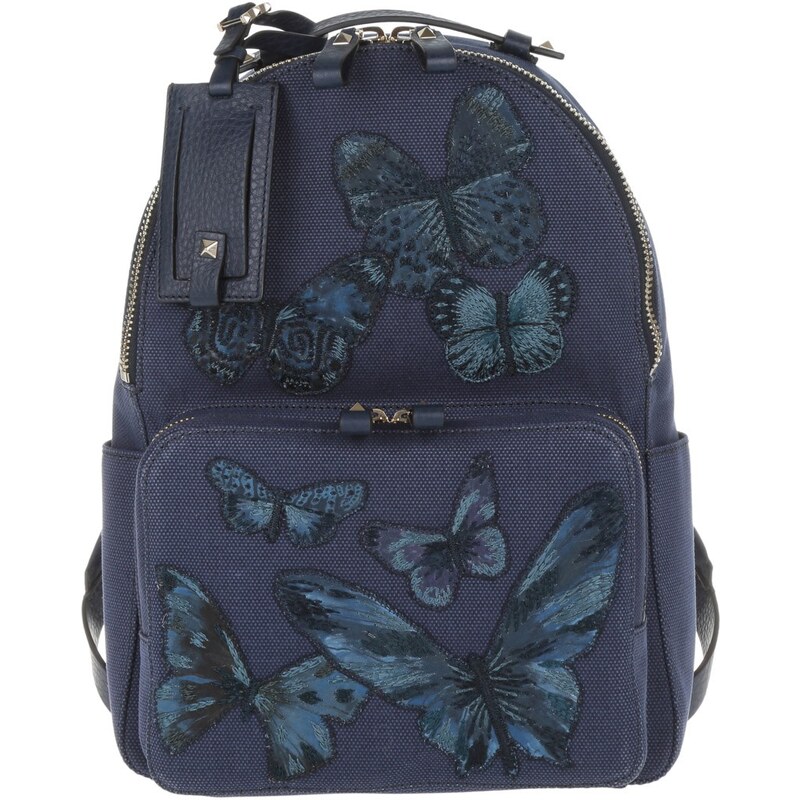 Valentino Sacs à Bandoulière, Butterfly Backpack Deep Indigo en bleu