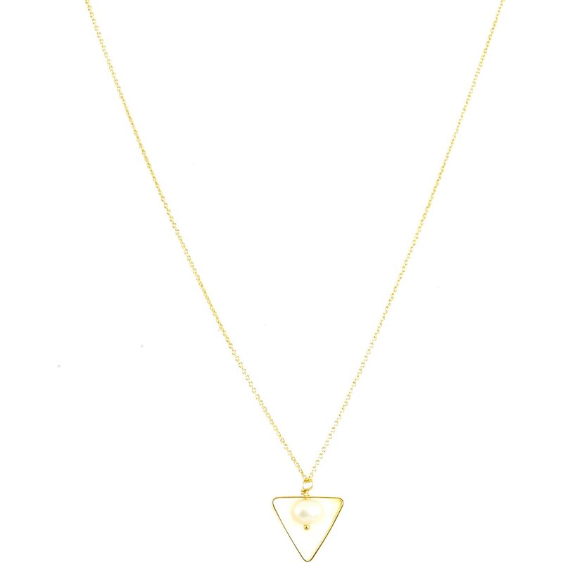 Azucar Collier Fin & Ajustable - Perle Dans Un Triangle