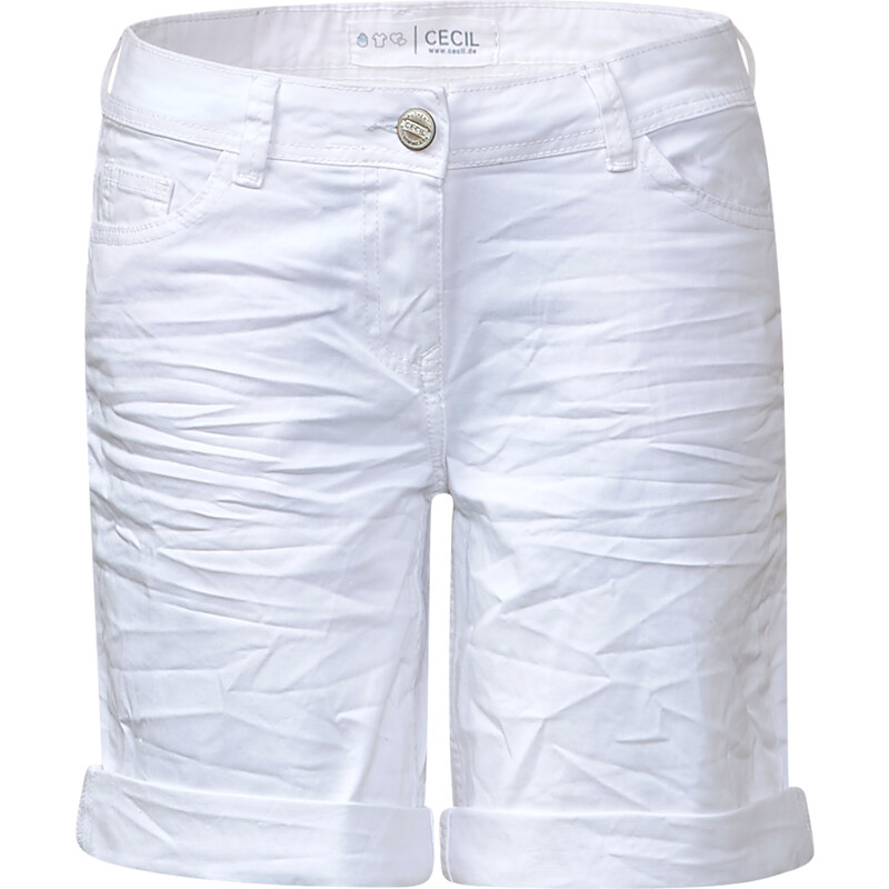 Cecil - Short en jean blanc Scarlett - White