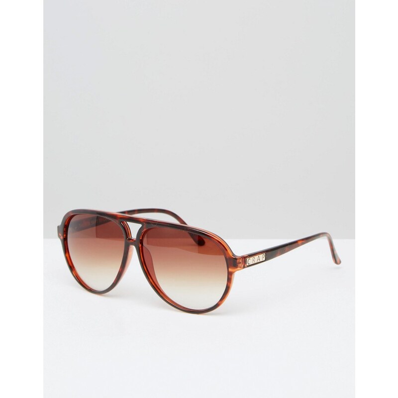 Crap Eyewear - Lunettes de soleil aviateur -Écaille marron - Marron