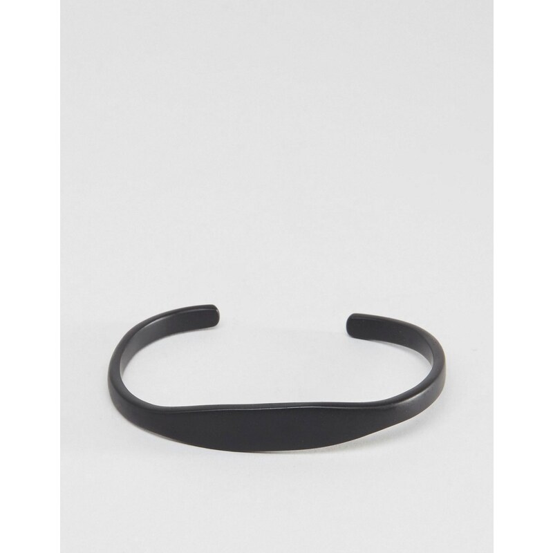 Icon Brand - Bracelet rigide de qualité supérieure - Noir - Noir