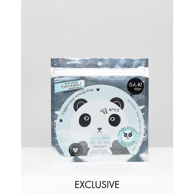 Oh K! - Masque tête de panda en fibres - Clair