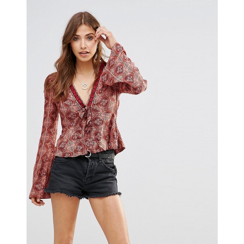 Free People - Time Of Your Life - Top - Rouge