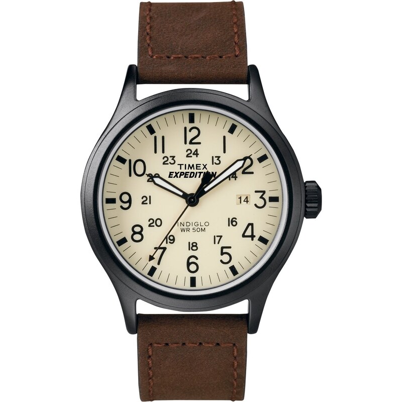 Timex Scout - Montre bracelet cuir - marron