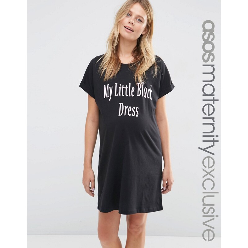 ASOS Maternity - My Little Black Dress - Chemise de nuit - Noir