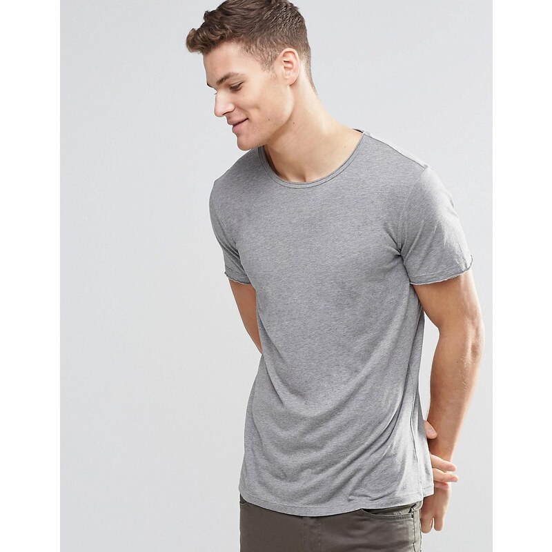 BOSS Orange by Hugo Boss T-Shirt With Crew Neck In Grey - Gris