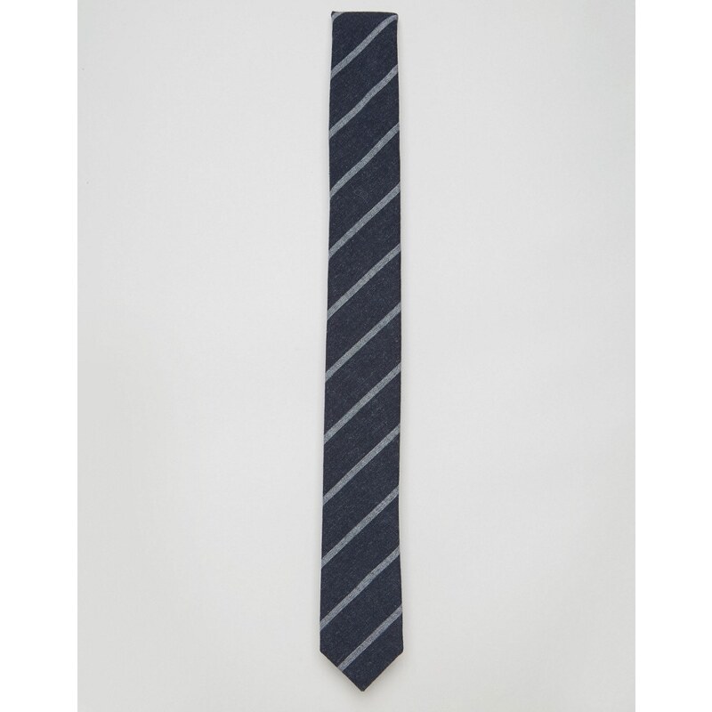 Jack & Jones - Cravate à rayures - Bleu