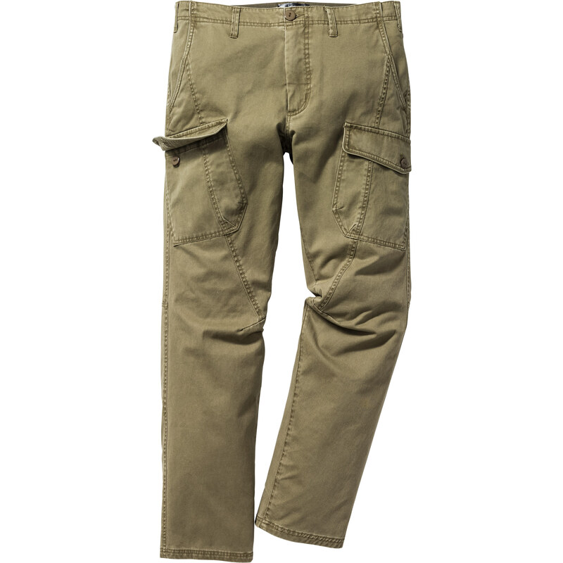 bpc bonprix collection Pantalon cargo Regular Fit, N. vert homme - bonprix