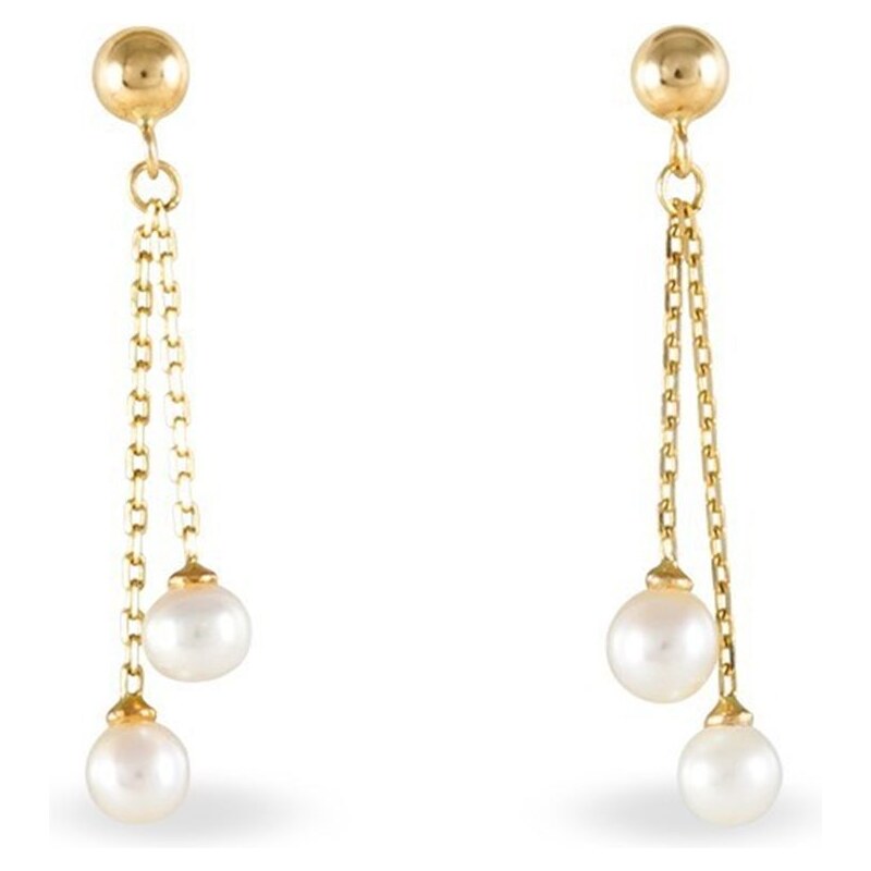 Boucles d'oreilles en or avec perles Histoire d'Or