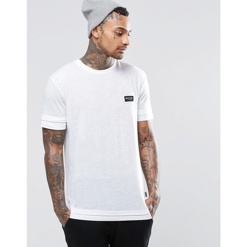 Nicce London - T-shirt double épaisseur - Blanc