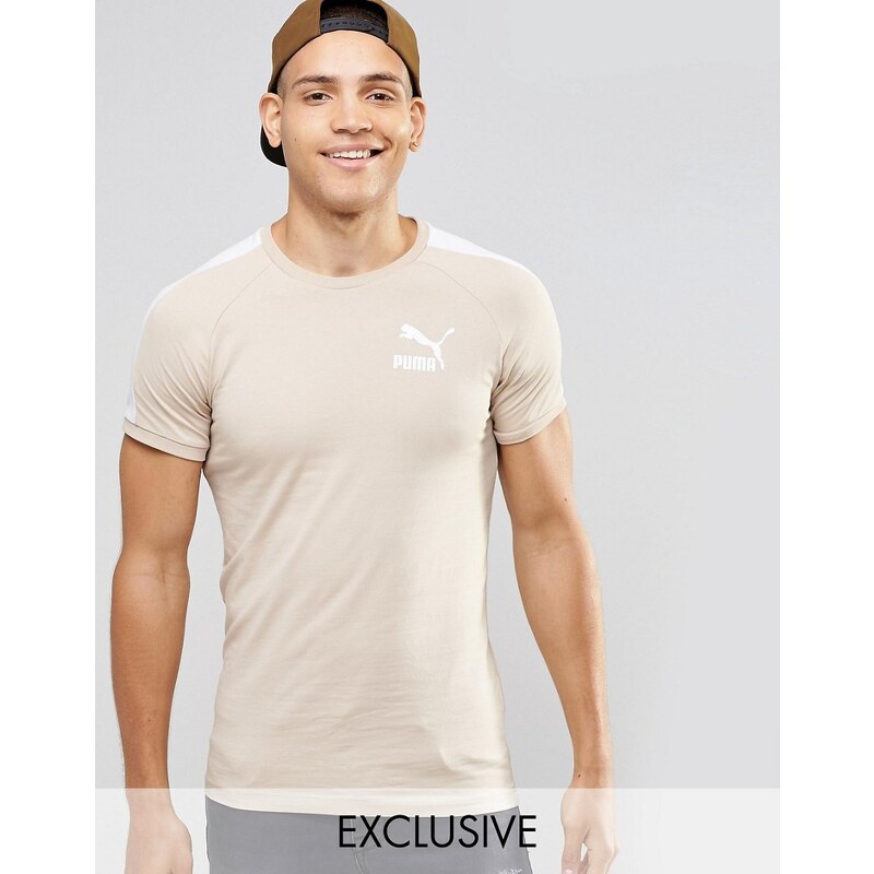 Puma - T-shirt moulant style rétro - Exclusivité ASOS - Beige