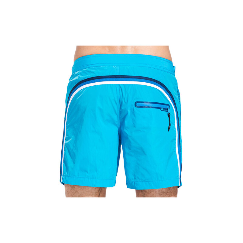 SUNDEK long swim shorts with side buttons