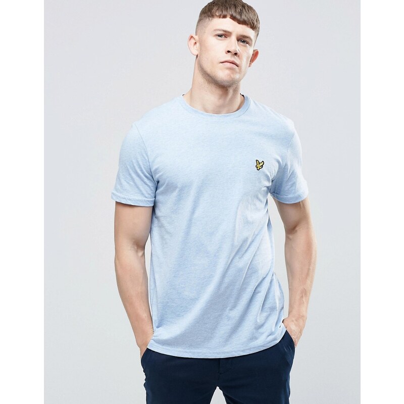Lyle & Scott - T-shirt avec logo aigle - Bleu chiné - Bleu