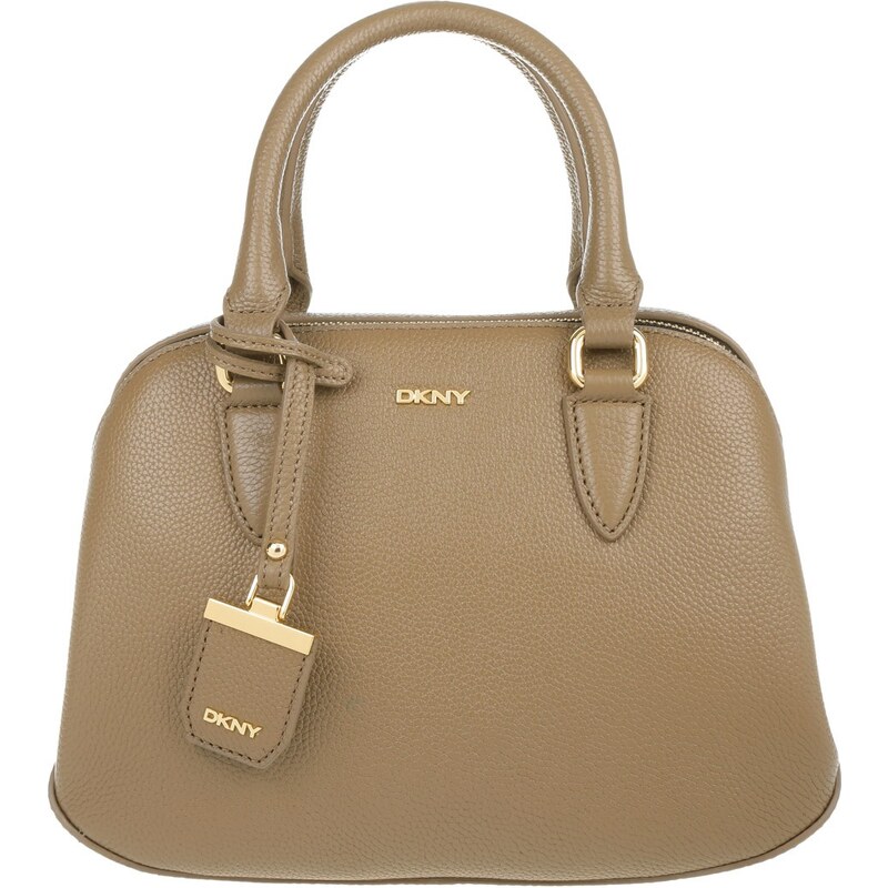 Dkny Sacs portés main, Chelsea Vintage Style Leather Bowling Bag Khaki en marron, beige