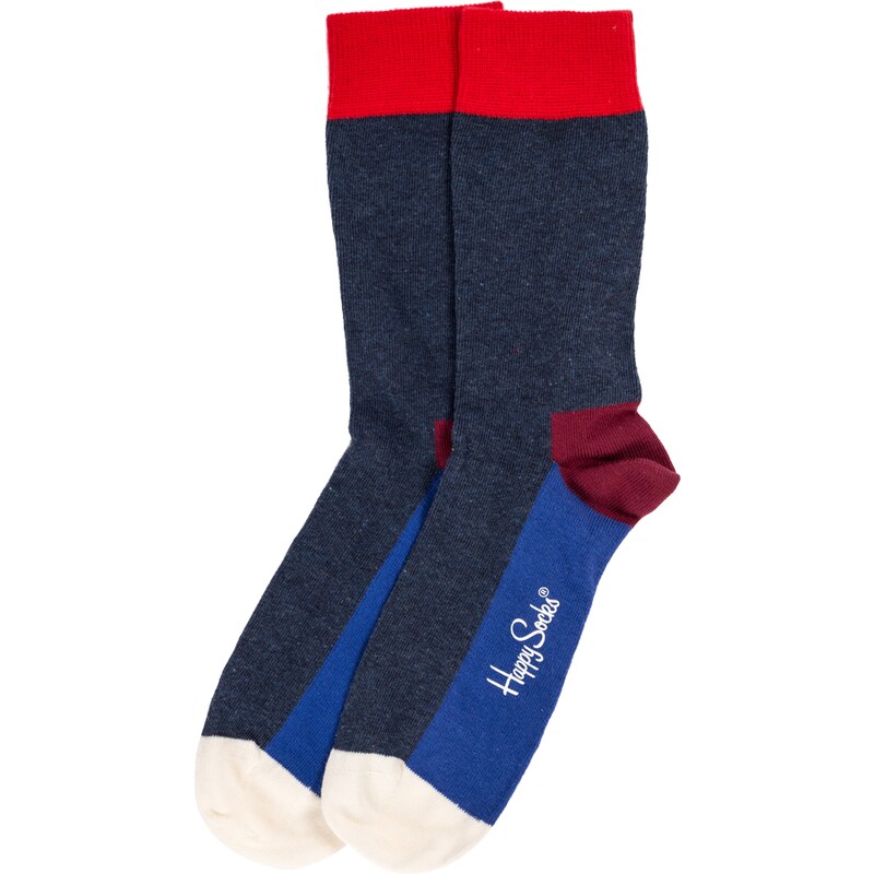 Happy Socks Chaussettes Chaussettes Colorées Bleu Et Rouge Homme