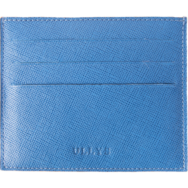 ULLYS Porte-Cartes Bleu Intense En Cuir - L'Essentiel II